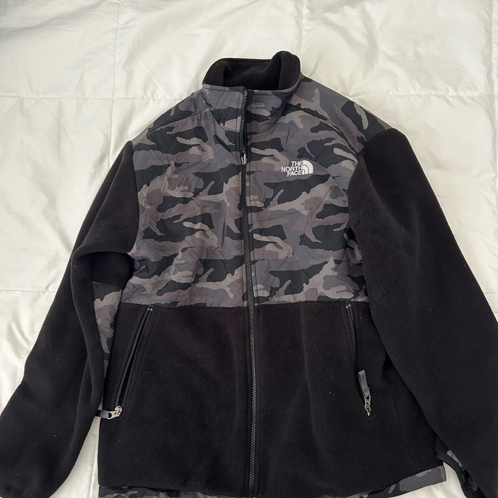The North Face Camo and Black Jacket